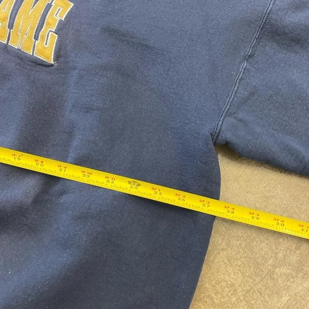 Vintage Notre Dame Fighting Irish 90s Spellout Arch Crewneck Sweatshirt XXL